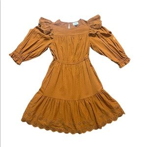 Universal Threads burnt orange prairie dress   T32